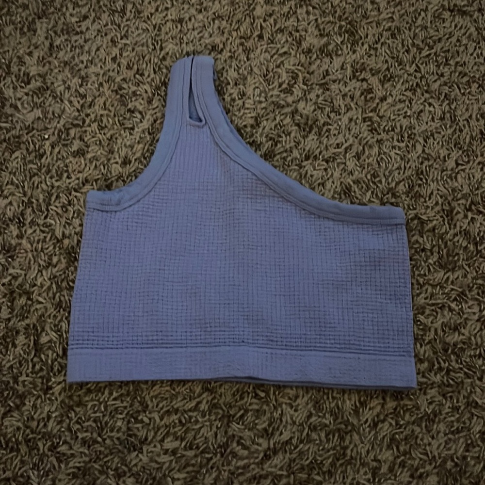 PURPLE CUTE ONE SHOULDER TANK